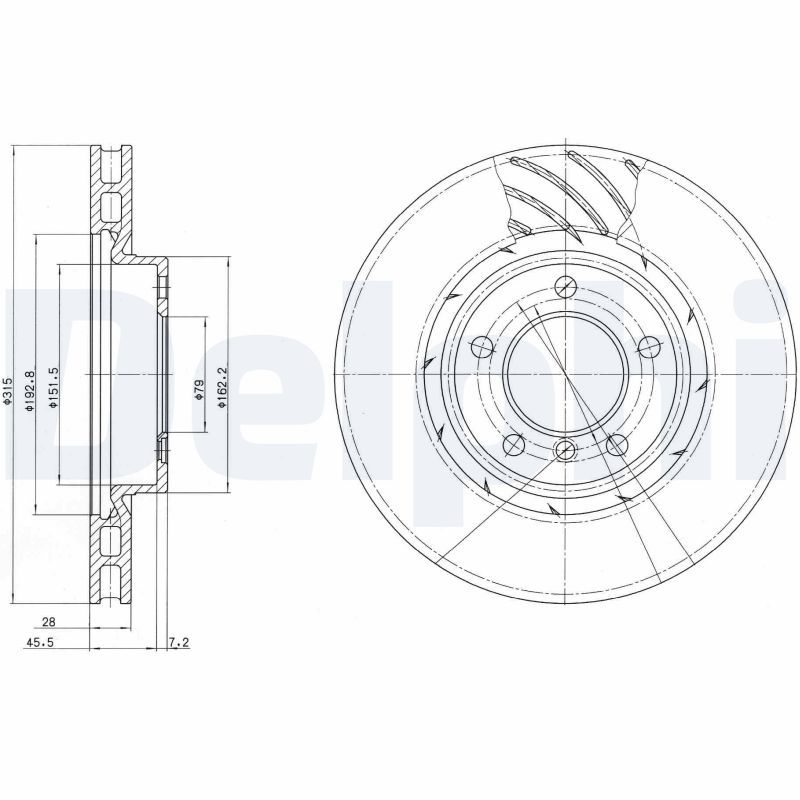 34112227171DE BG3215 Brake Disc