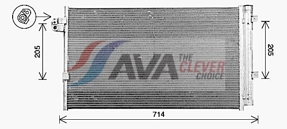 64539364258AQ BW5609D Condenser, air conditioning