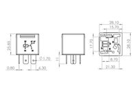 61311243207BO4 61311243207 61 31 1 243 207 1243207 0 986 AH0 251 BMW E12 -  Relay, main current
