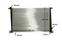 17118675266MO1 17118675266 17 11 8 675 266 8675266 CR 1123 000P MINI R57 -  Radiator, engine cooling